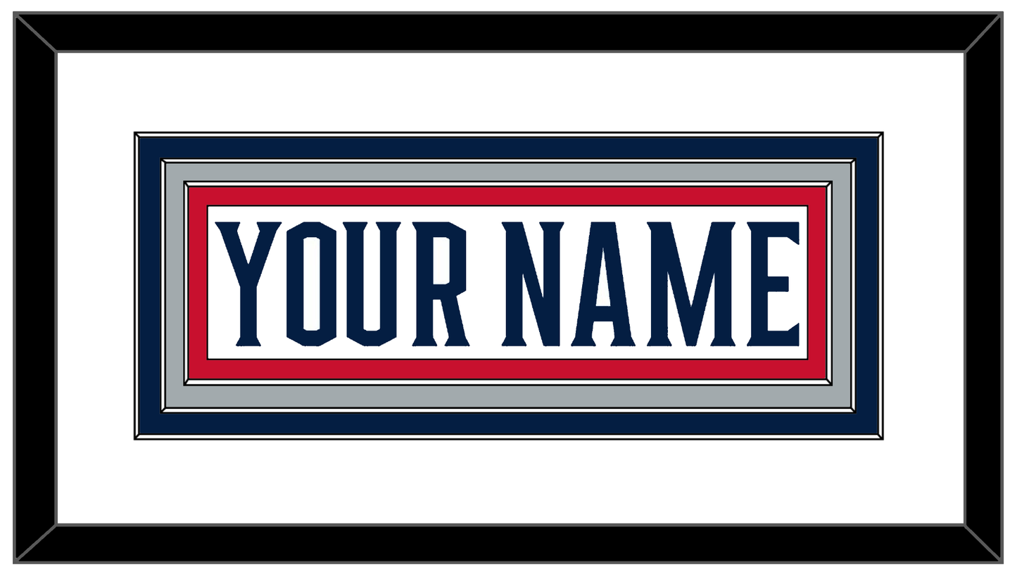 Columbus Nameplate - Road White (2017-2022) - Premier Tier 1
