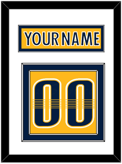 Nashville Nameplate & Number (Back) - Home Gold - Signature Tier 1