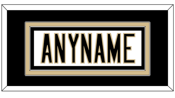 New Orleans Nameplate - Road White - Double Mat 2
