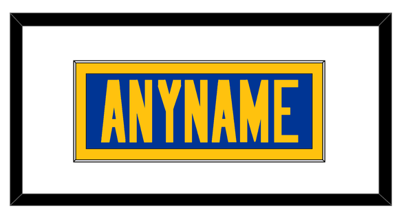 Los Angeles Nameplate - Alternate Royal Blue - Single Mat 1