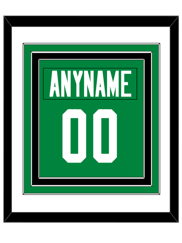 Dallas Nameplate & Number (Back) Combined - Home Green - Triple Mat 2