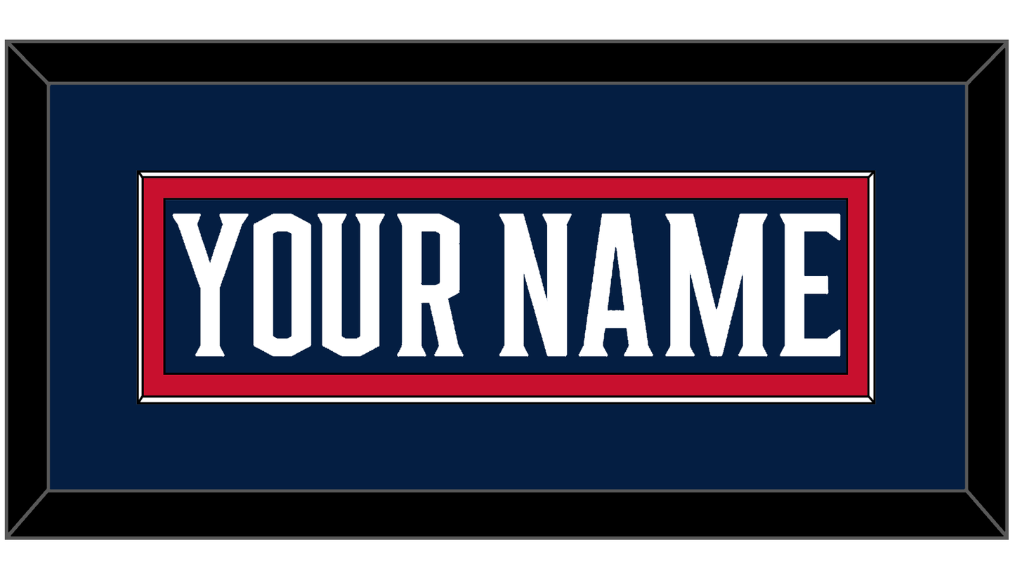 Columbus Nameplate - Home Navy Blue (2017-2022) - Essential Tier 2
