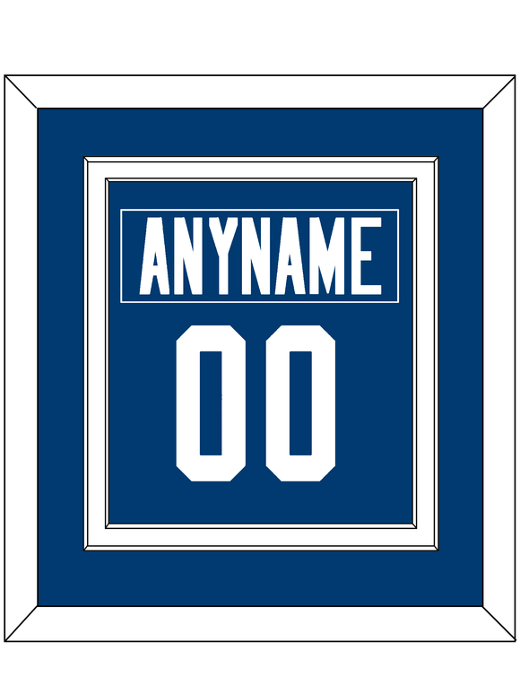 Indianapolis Nameplate & Number (Back) Combined - Home Blue - Double Mat 1