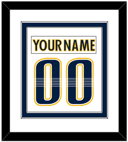 Nashville Nameplate & Number (Back) Combined - Road White - Signature Tier 2