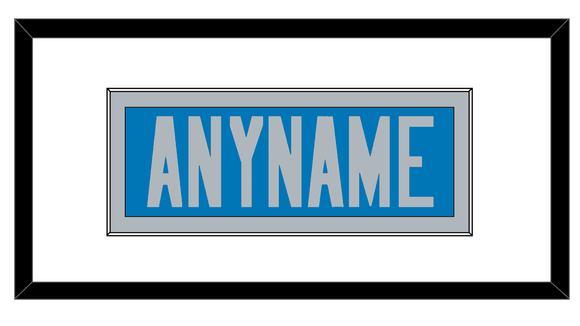 Detroit Nameplate - Alternate Blue - Single Mat 1