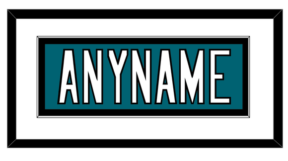 San Jose Nameplate - Home Teal (2017-2022) - Single Mat 1