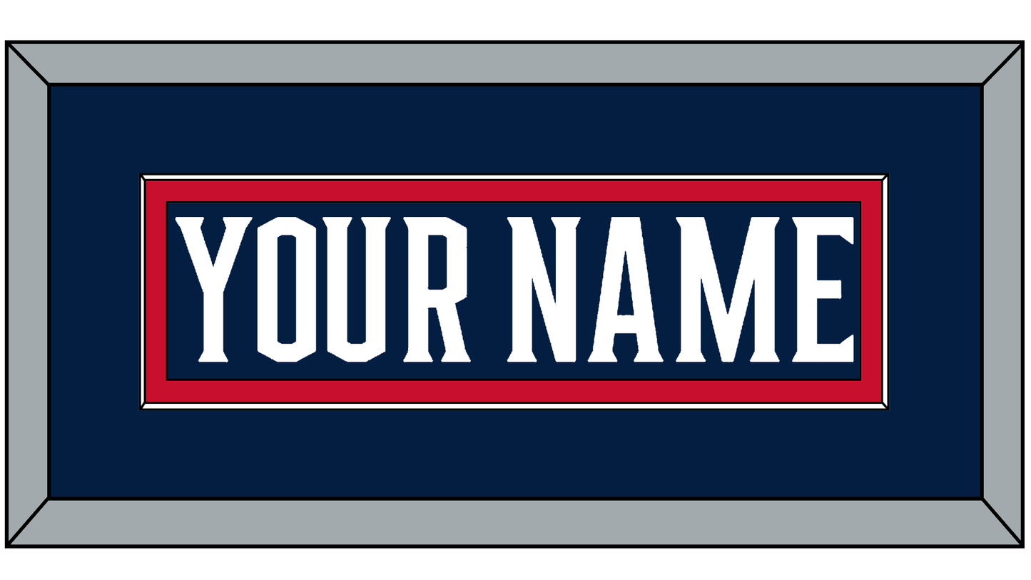 Columbus Nameplate - Home Navy Blue (2017-2022) - Essential Tier 2