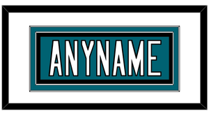 San Jose Nameplate - Home Teal (2017-2022) - Double Mat 1