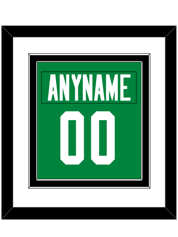 Dallas Nameplate & Number (Back) Combined - Home Green - Double Mat 1