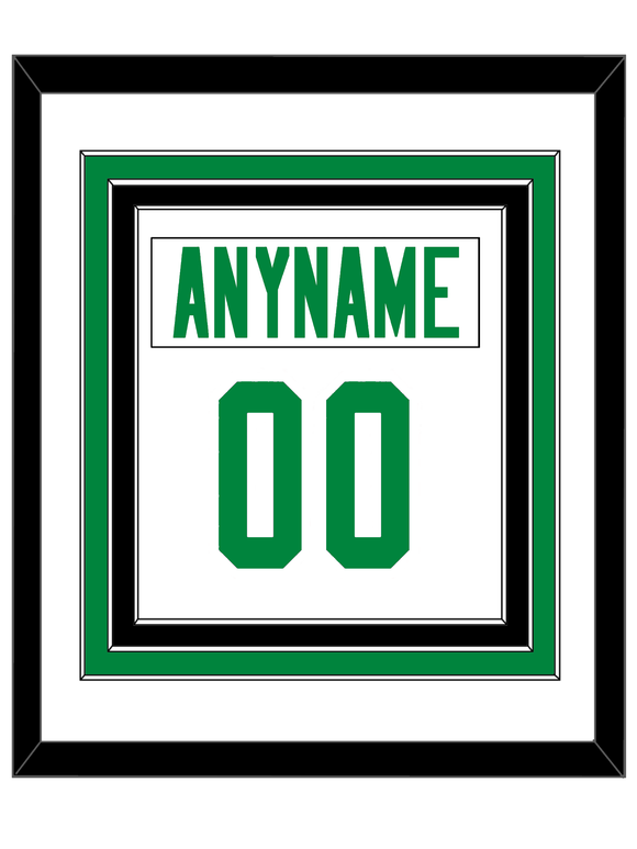 Dallas Nameplate & Number (Back) Combined - Road White - Triple Mat 1