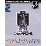 Colorado Nameplate & 2022 Stanley Cup Champions Patch - Road White - Triple Mat 4