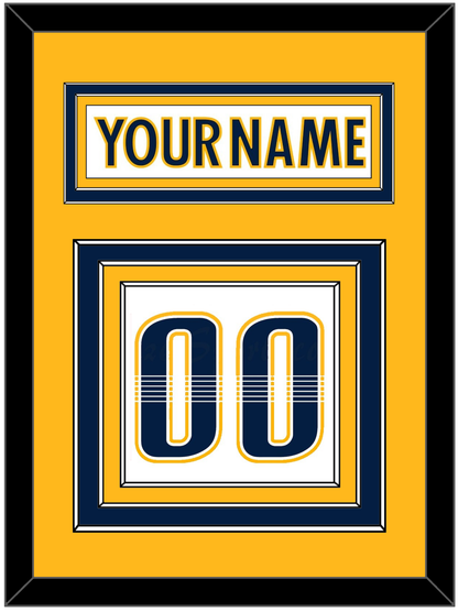 Nashville Nameplate & Number (Back) - Road White - Premier Tier 2