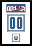 Colorado Nameplate & Number (Back) With Stanley Cup Finals Patch - Road White - Double Mat 2