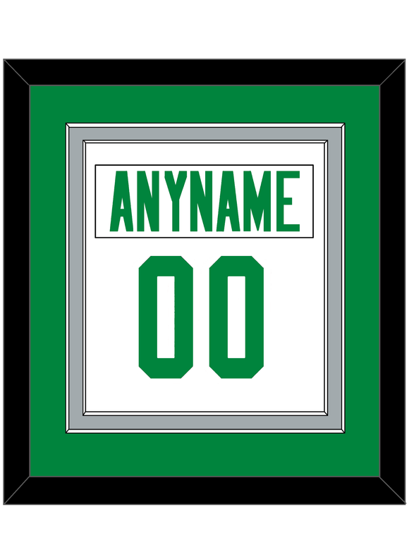 Dallas Nameplate & Number (Back) Combined - Road White - Double Mat 4