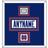 New York Nameplate, Number (Shoulder) & Super Bowl Jersey Patch - Road White (1980-1988) - Triple Mat 2