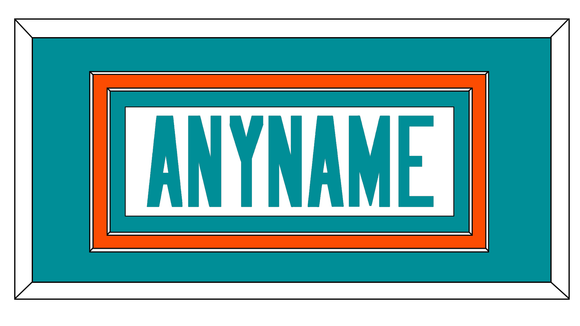 Miami Nameplate - Heritage White Jersey - Double Mat 2