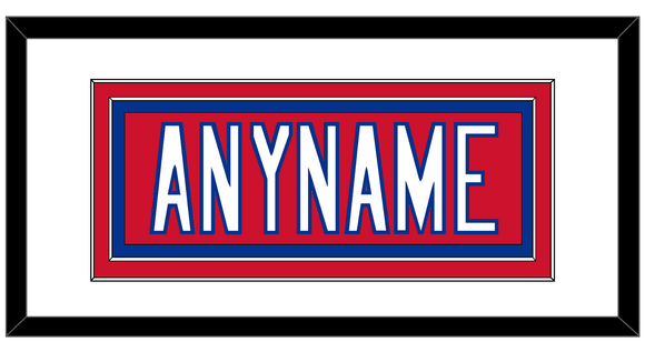 New England Nameplate - Alternate Red - Double Mat 1