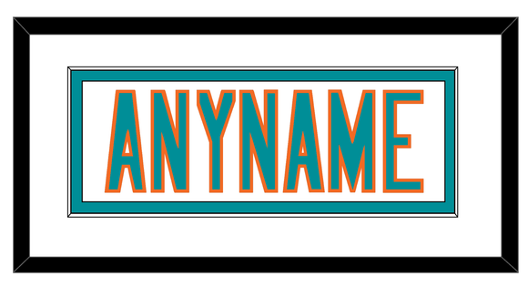 Miami Nameplate - White Jersey - Single Mat 1