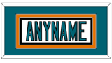 San Jose Nameplate - Road White (2017-2022) - Double Mat 2