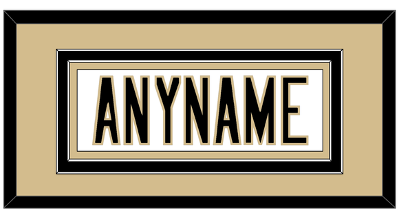 New Orleans Nameplate - Road White - Double Mat 3