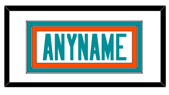 Miami Nameplate - Heritage White Jersey - Double Mat 1