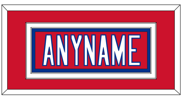 New England Nameplate - Alternate Red - Double Mat 2