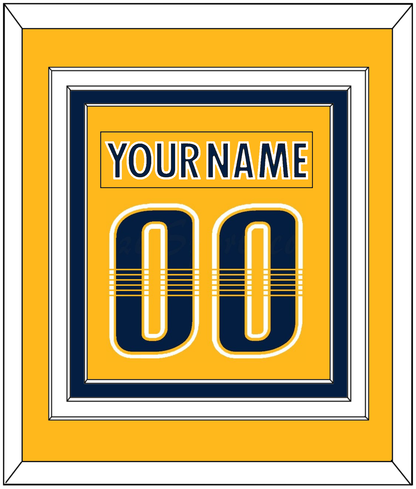 Nashville Nameplate & Number (Back) Combined - Home Gold - Premier Tier 2