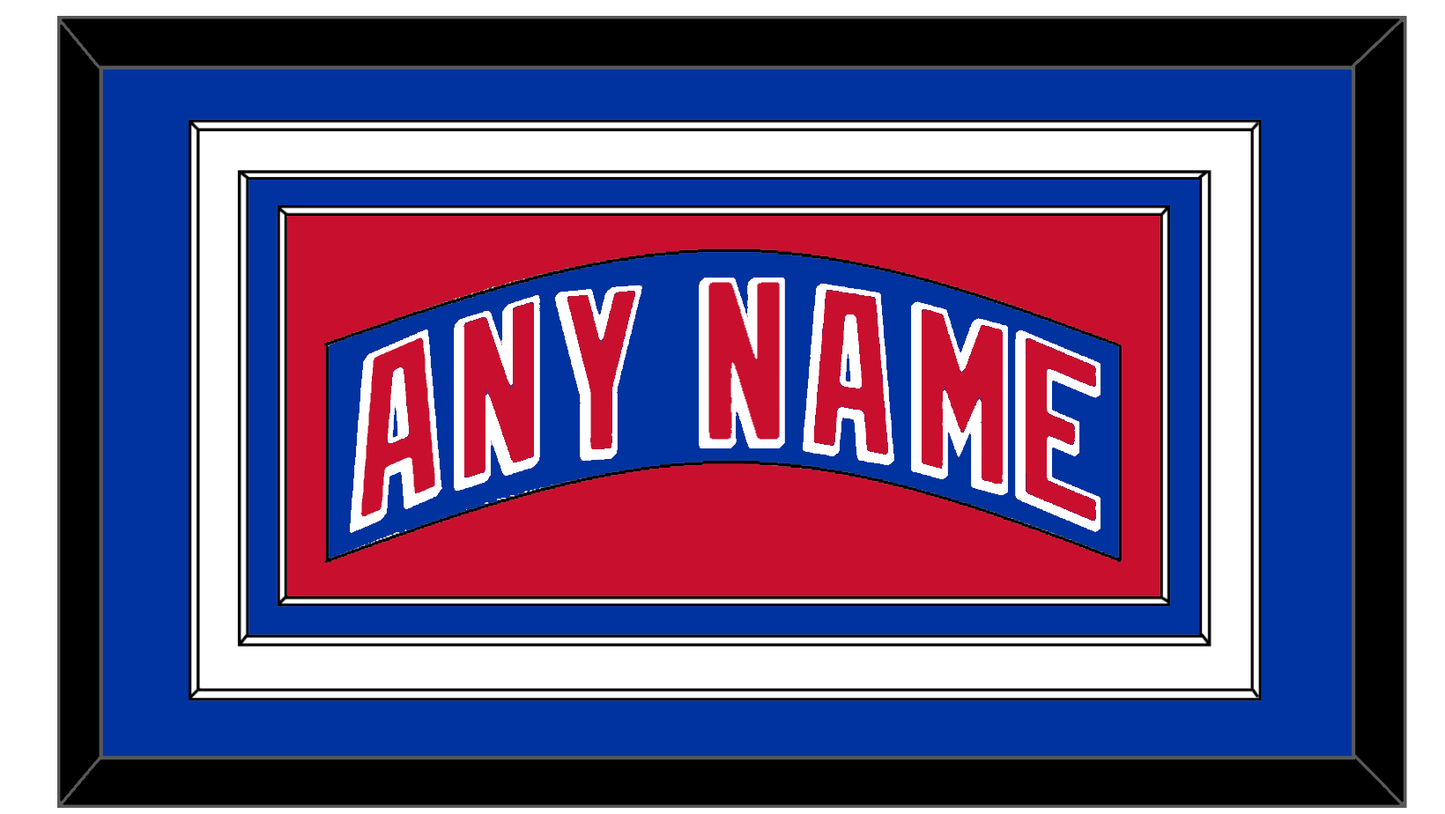 New York Nameplate - Road Blue (1990-2004) - Premier Tier 1