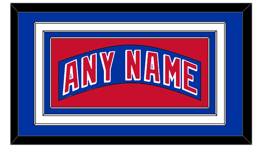 New York Nameplate - Road Blue (1990-2004) - Premier Tier 1