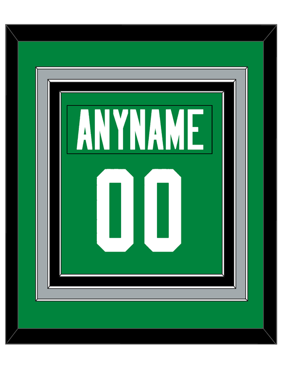 Dallas Nameplate & Number (Back) Combined - Home Green - Triple Mat 3