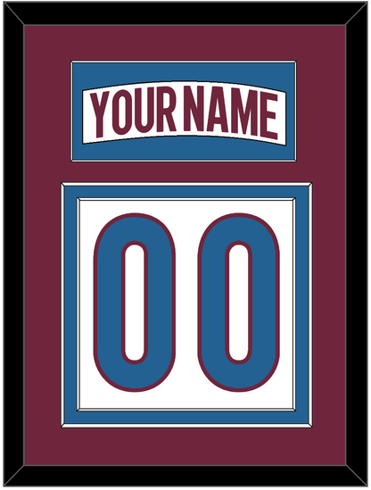 Colorado Nameplate & Number (Back) - Road White - Signature Tier 2