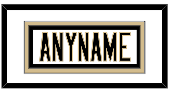 New Orleans Nameplate - Road White - Double Mat 1