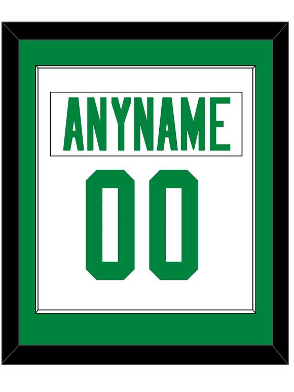 Dallas Nameplate & Number (Back) Combined - Road White - Single Mat 1