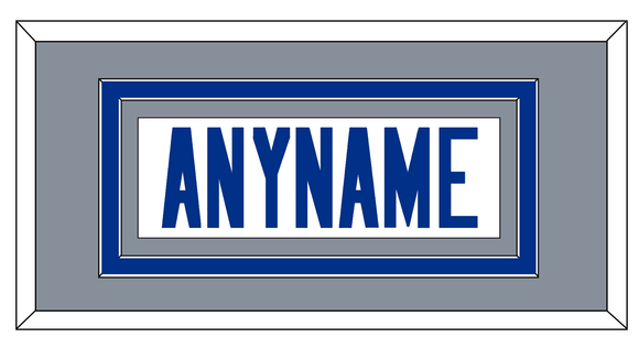 Dallas Nameplate - White Jersey - Double Mat 3