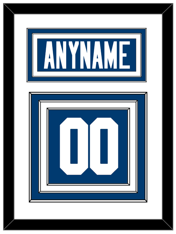 Indianapolis Nameplate & Number (Back) - Home Blue - Triple Mat 1