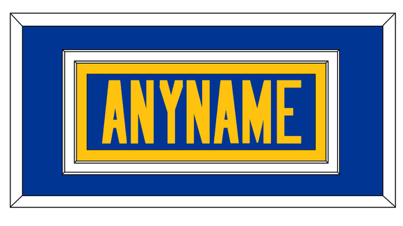 Los Angeles Nameplate - Alternate Royal Blue - Double Mat 2