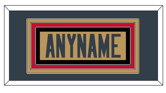 Vegas Nameplate - Alternate Gold - Triple Mat 3