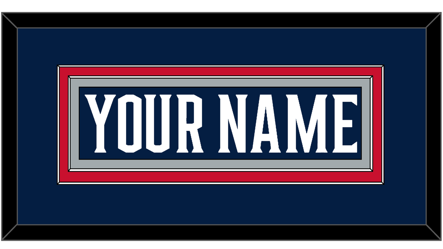 Columbus Nameplate - Home Navy Blue (2017-2022) - Signature Tier 2