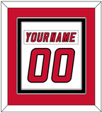 Carolina Nameplate & Number (Back) Combined - Home/Road White (2000-2007) - Double Mat 2