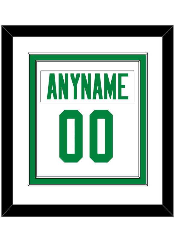 Dallas Nameplate & Number (Back) Combined - Road White - Double Mat 1