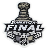 Pittsburgh Nameplate, Number (Shoulder) & Stanley Cup Finals Patch - Road White - Triple Mat 3