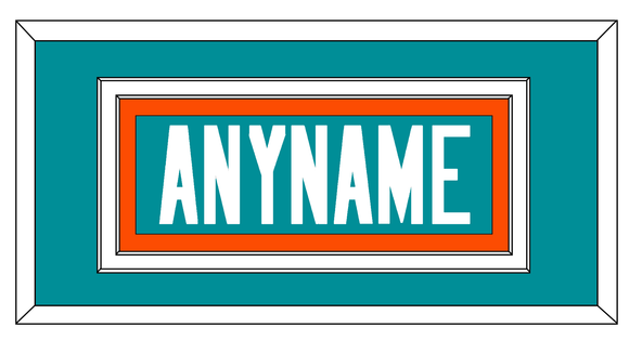 Miami Nameplate - Heritage Aqua Jersey - Double Mat 2