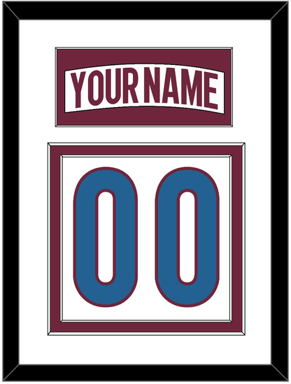 Colorado Nameplate & Number (Back) - Road White - Signature Tier 1