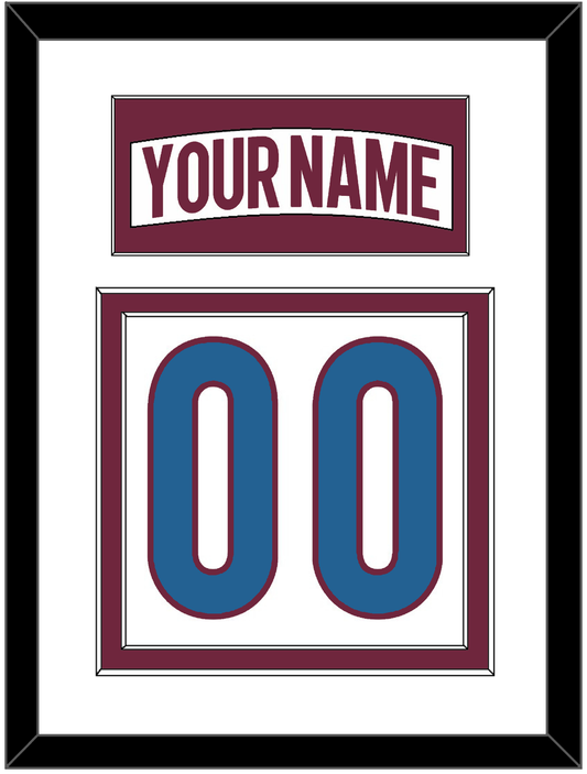 Colorado Nameplate & Number (Back) - Road White - Signature Tier 1