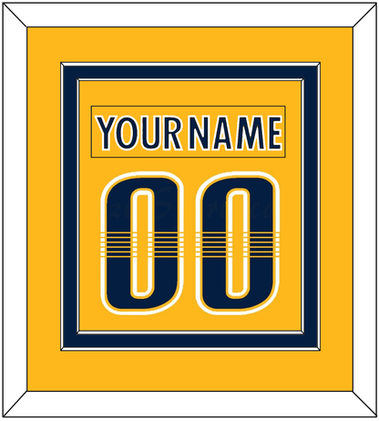 Nashville Nameplate & Number (Back) Combined - Home Gold - Signature Tier 2
