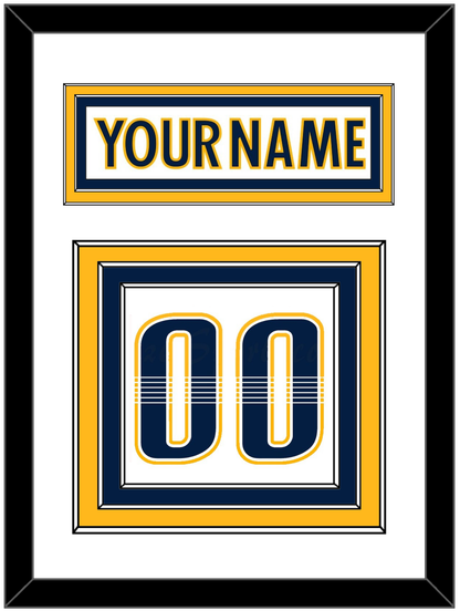 Nashville Nameplate & Number (Back) - Road White - Premier Tier 1