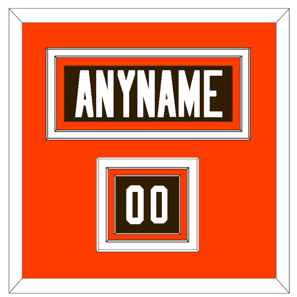 Cleveland Nameplate & Number (Shoulder) - Home Brown - Triple Mat 3