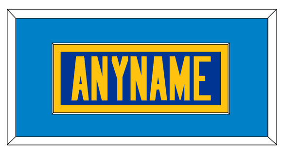 Los Angeles Nameplate - Alternate Royal Blue - Single Mat 4