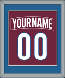 Colorado Nameplate & Number (Back) Combined - Home Burgundy - Single Mat 2