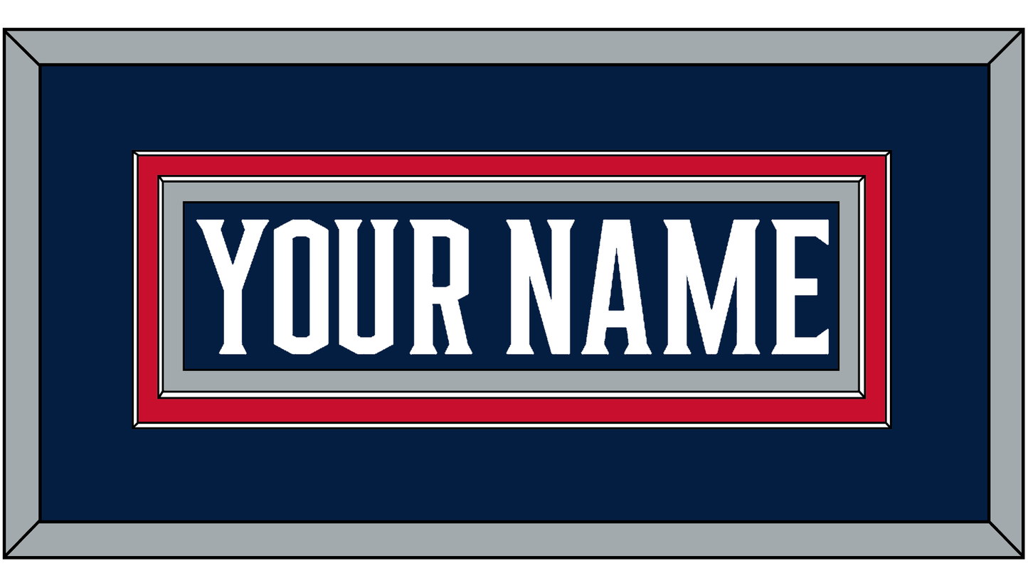 Columbus Nameplate - Home Navy Blue (2017-2022) - Signature Tier 2